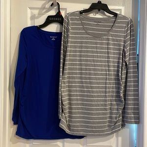 Bundle of 2 BumpStart maternity long sleeve tops